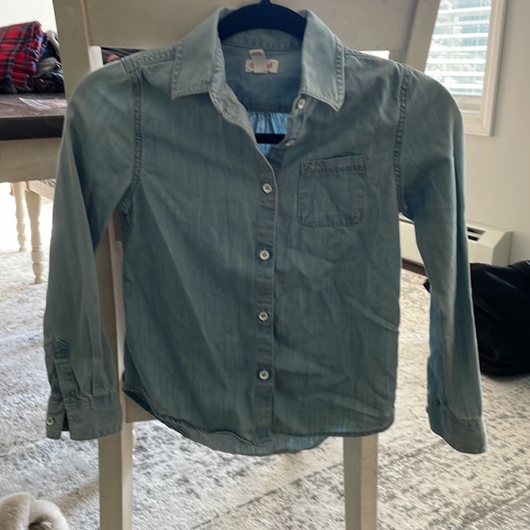 cat & jack M denim jean shirt euc - Picture 4 of 5
